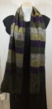 Load image into Gallery viewer, Wool Mix Stripe Scarf
