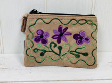 Load image into Gallery viewer, Suede Floral Purse

