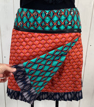 Load image into Gallery viewer, Geometry Reversible Stud Wrap Skirt
