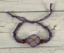Load image into Gallery viewer, Macrame Stone Holder Bracelet