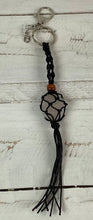Load image into Gallery viewer, Macrame Stone Holder Key Ring