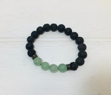 Load image into Gallery viewer, Lava and Stone Bead Bracelet

