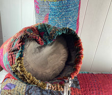 Load image into Gallery viewer, Long Patchwork Kantha Bolster Cushion
