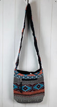 Load image into Gallery viewer, Stripes and Diamonds Woven Shoulder Bag
