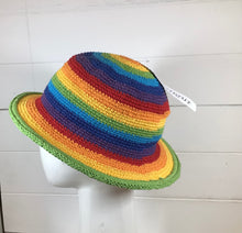 Load image into Gallery viewer, Small Rainbow Crochet Hat

