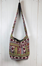 Load image into Gallery viewer, Stripes and Diamonds Woven Shoulder Bag