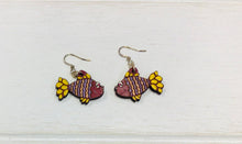 Load image into Gallery viewer, Fish Wooden Hand Painted Earrings NEV
