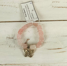Load image into Gallery viewer, Rose Quartz Cube Bracelet by Nev
