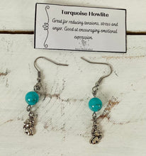 Load image into Gallery viewer, Turquoise Howlite Earrings by Nev