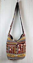 Load image into Gallery viewer, Stripes and Diamonds Woven Shoulder Bag