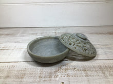 Load image into Gallery viewer, Round stone carved Jali  Trinket box
