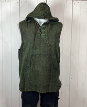 Load image into Gallery viewer, Sleeveless cotton hooded top