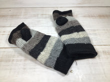 Load image into Gallery viewer, Wide Stripe Wool Hand Warmers
