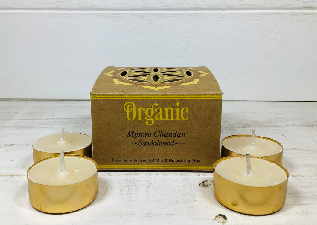 Organic Goodness Tea Light Candles
