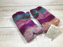 Load image into Gallery viewer, Fancy hand warmers with silk yarn mixed
