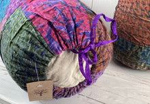 Load image into Gallery viewer, Short Patchwork Kantha Bolster Cushion