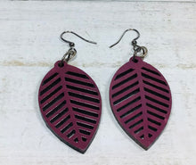 Load image into Gallery viewer, Leaf Wooden Earring NEV

