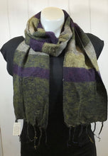 Load image into Gallery viewer, Wool Mix Stripe Scarf
