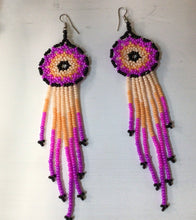 Load image into Gallery viewer, Huichol Dream Catcher Earrings