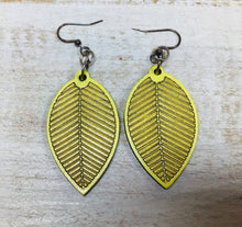 Load image into Gallery viewer, Leaf Linear Earrings NEV
