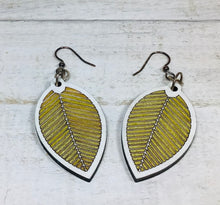 Load image into Gallery viewer, Leaf Linear Earrings NEV
