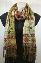 Load image into Gallery viewer, Aztec Scarf/Wrap
