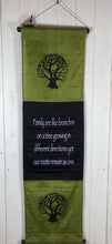 Load image into Gallery viewer, Tree Family Banner Wall Hanging
