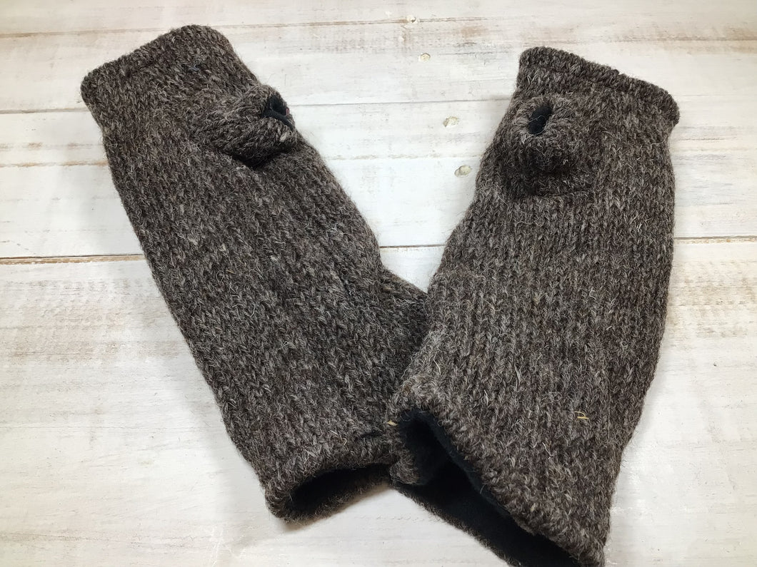 Wool Hand Warmer Gloves  Plain