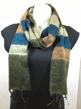 Load image into Gallery viewer, Wool Mix Stripe Scarf