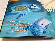 Load image into Gallery viewer, Rainbow Turtle and Golden Dolphin