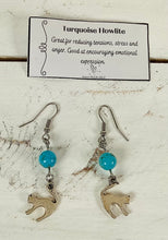 Load image into Gallery viewer, Turquoise Howlite Earrings by Nev