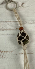 Load image into Gallery viewer, Macrame Stone Holder Key Ring