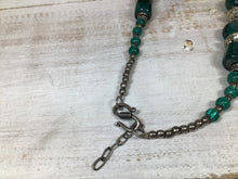 Load image into Gallery viewer, Glass Bead and Metal Necklace
