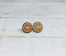 Load image into Gallery viewer, Stud Wooden Earrings NEV
