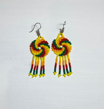 Load image into Gallery viewer, Huichol Swirl Earrings