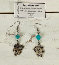 Load image into Gallery viewer, Turquoise Howlite Earrings by Nev