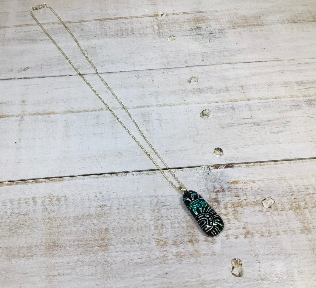 Dichroic Glass Nev  Pendant/Necklace