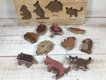 Load image into Gallery viewer, Natural Australian Animals Puzzle and Play Set