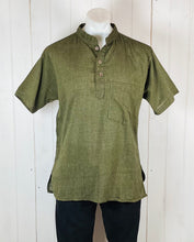 Load image into Gallery viewer, Cotton  Mandarin Collar Shirt