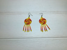 Load image into Gallery viewer, Huichol Swirl Earrings