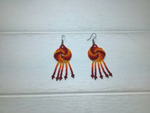 Load image into Gallery viewer, Huichol Swirl Earrings