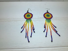 Load image into Gallery viewer, Huichol Dream Catcher Earrings