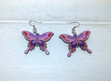 Load image into Gallery viewer, Wood Butterfly Earrings NEV
