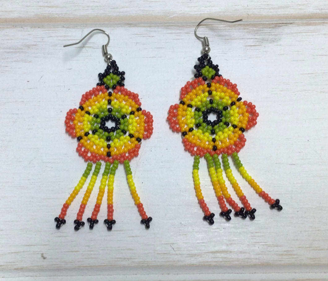 Huichol Flower Earrings