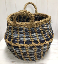 Load image into Gallery viewer, Denim Hogla Pot Basket
