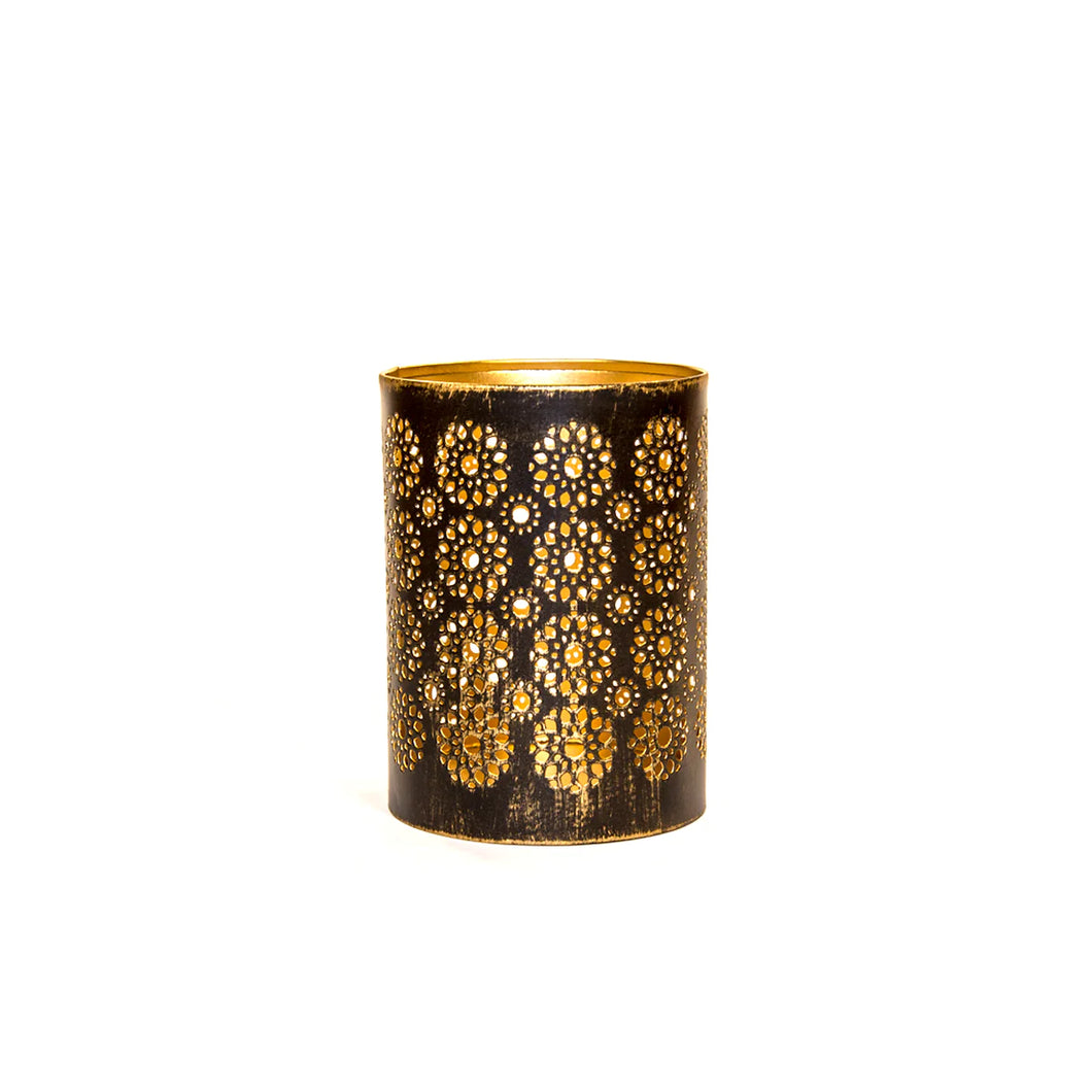Jali Bronzed Votive Lantern