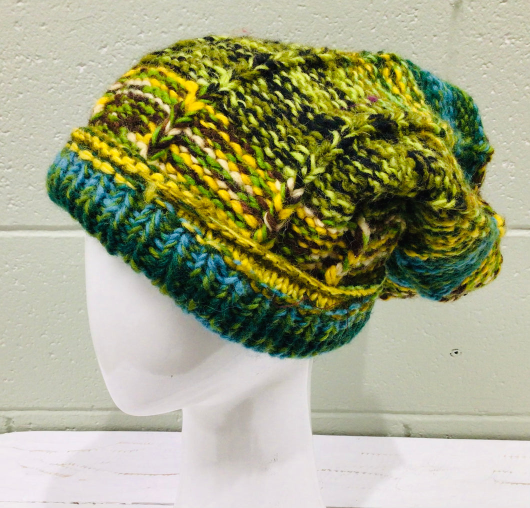 Large Slouch Beanie Multicoloured