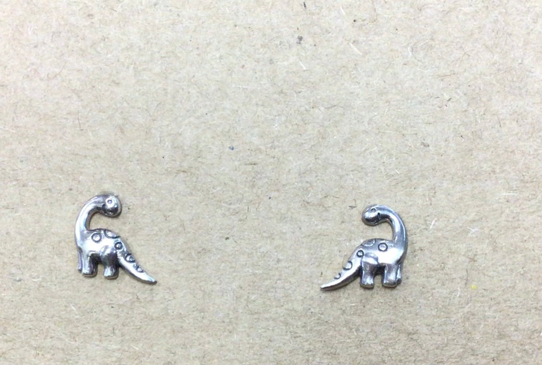 Sterling Silver Dinosaur Stud earrings