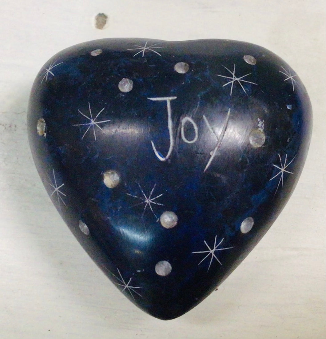 Heart Stone with Words