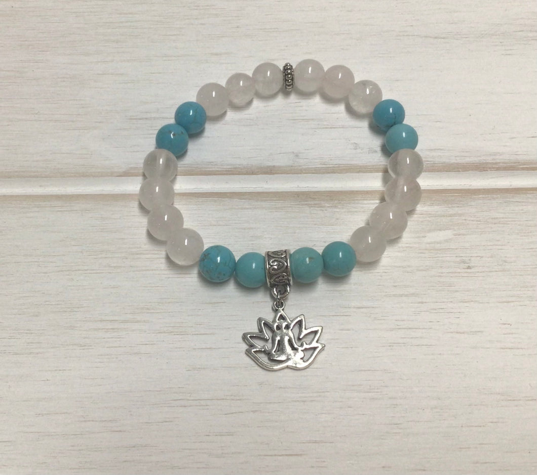 Rose Quartz/Turquoise Bracelet by Nev